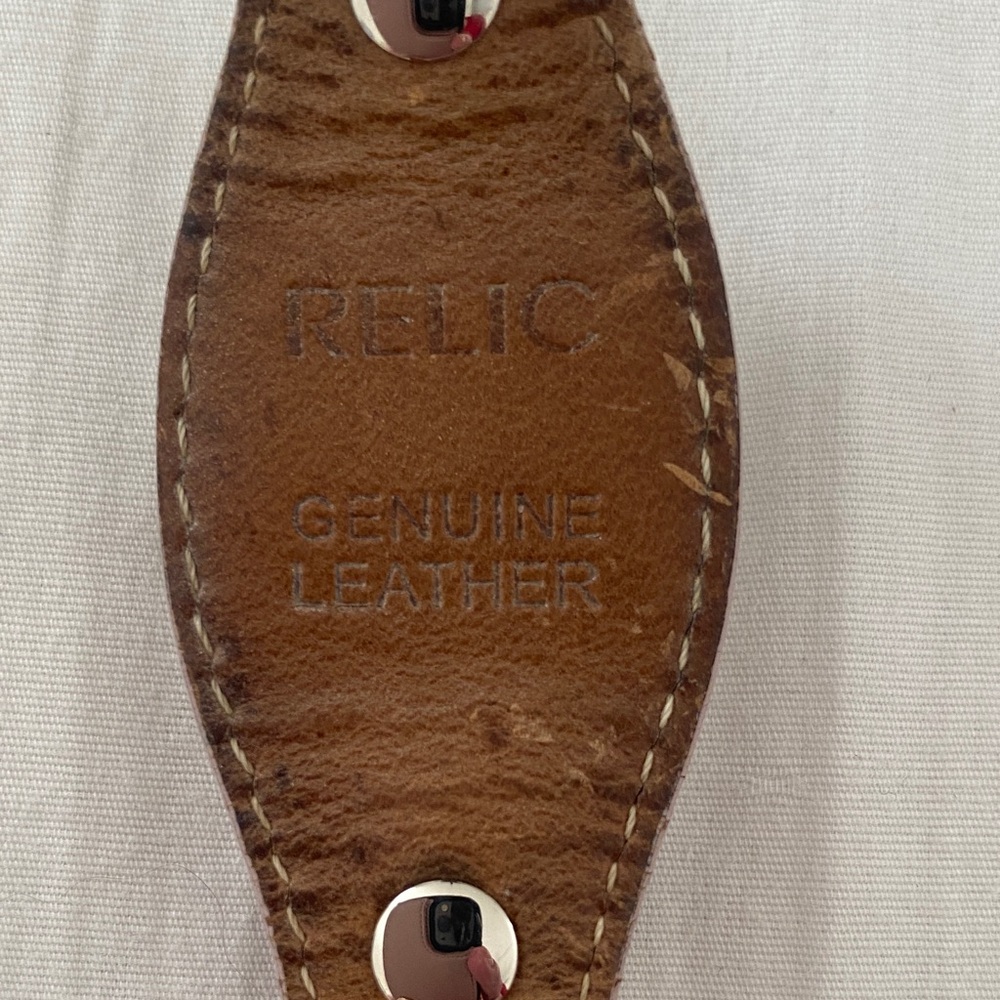 Relic Women's Two-Tone Bracelet Watch & Pink Leather Strap Watch - Picture 9 of 9
